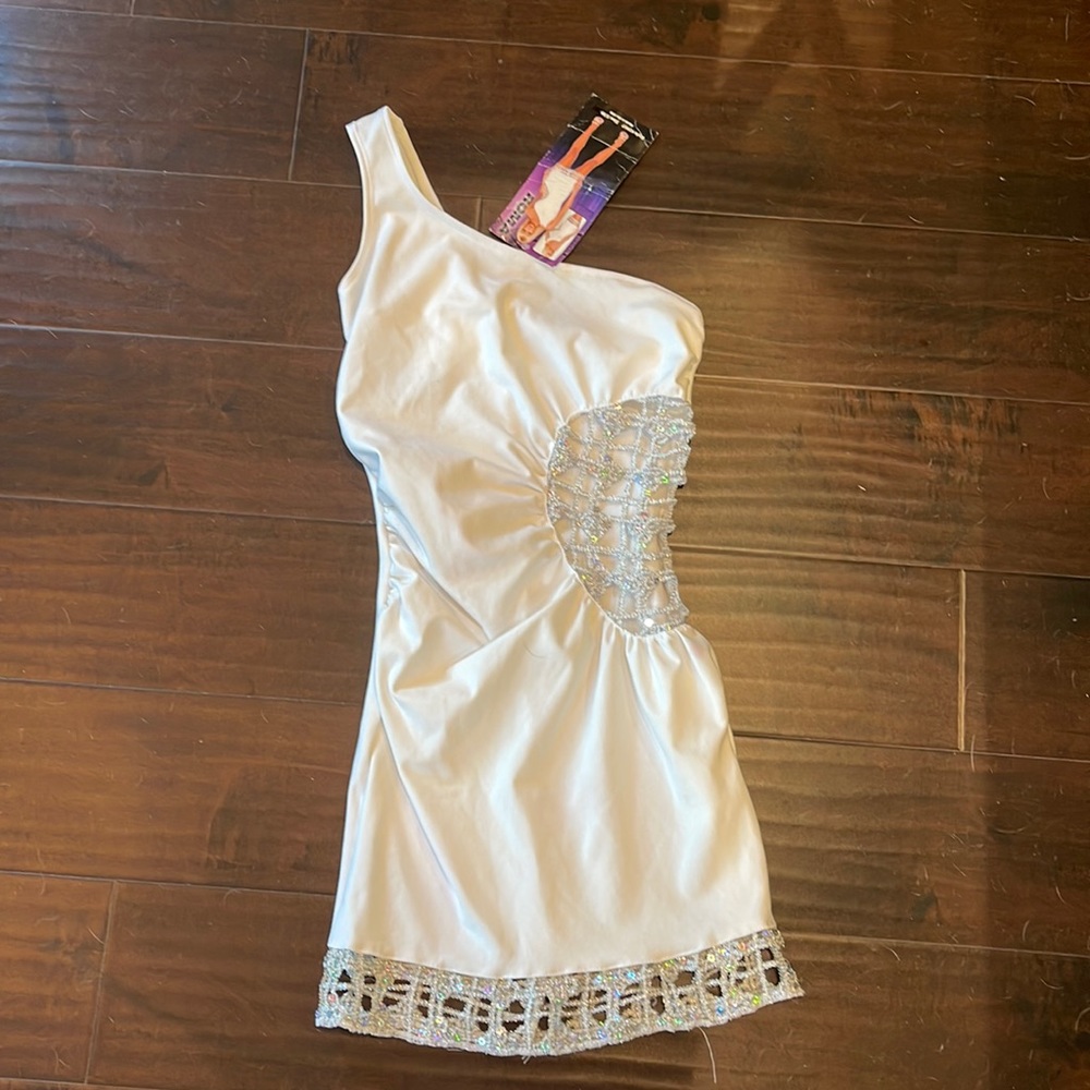 Roma White stretchy sexy dress